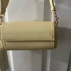 Madison West Cream Shoulder Bag